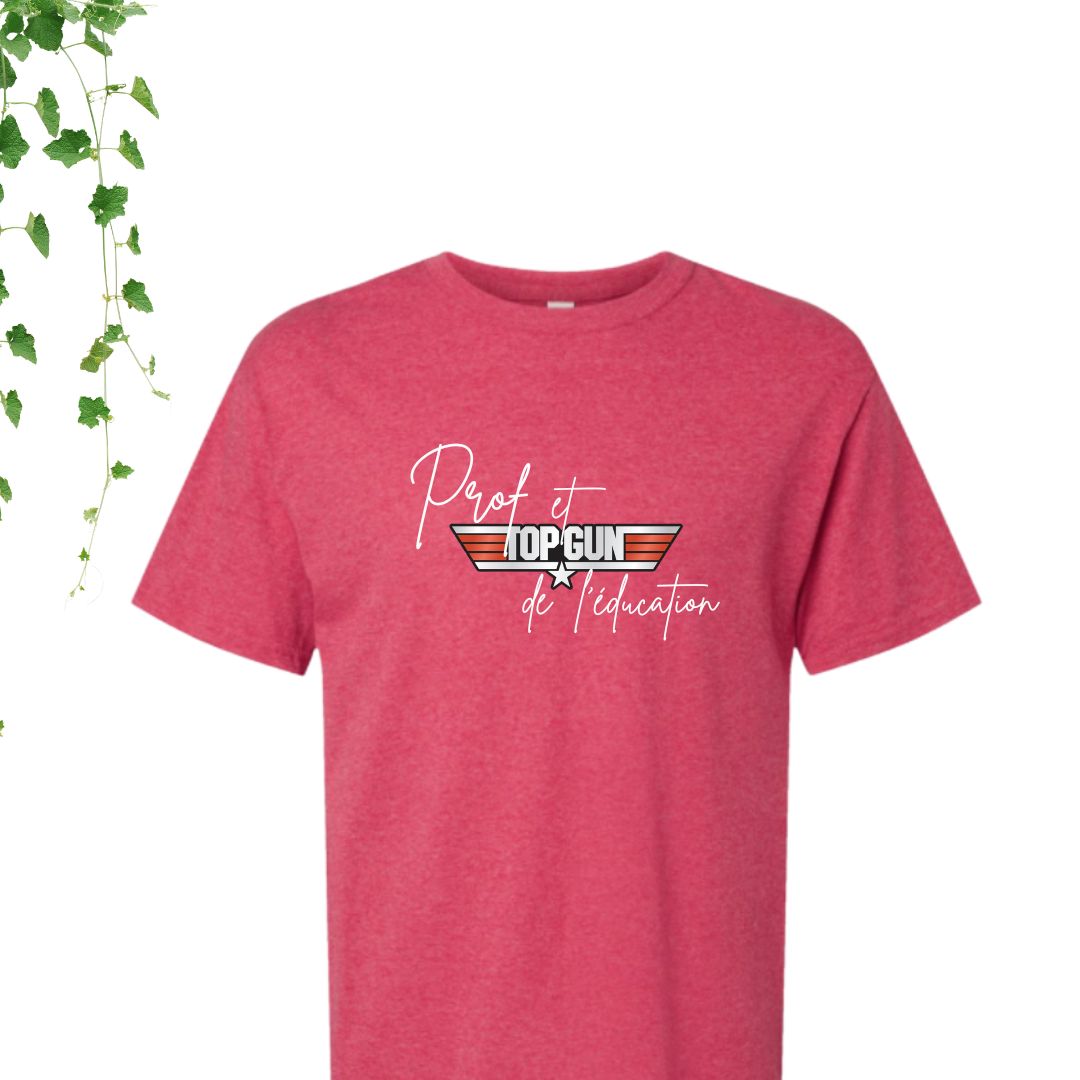 T-Shirt | Prof et Top Gun de l'éducation