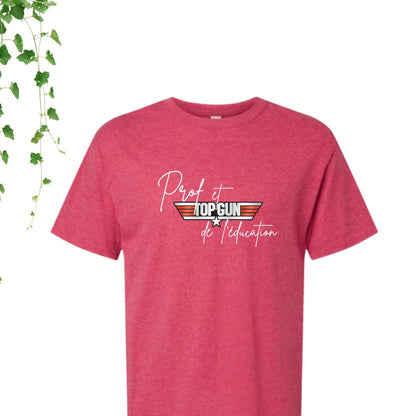 T-Shirt | Prof et Top Gun de l'éducation