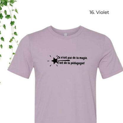 T-Shirt | Ce n'est pas de la magie. C'est de la pédagogie.