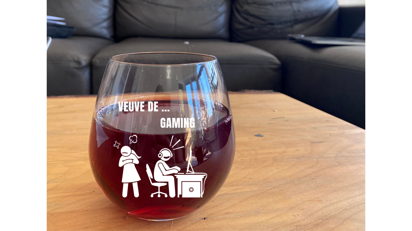 Verre à vin - Veuve de gaming