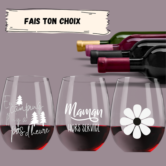 Deux verres à vin de ton choix - Vacances