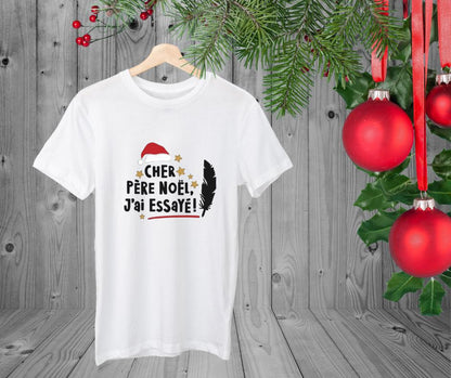 T-Shirt Blanc de Noël - J'ai essayé