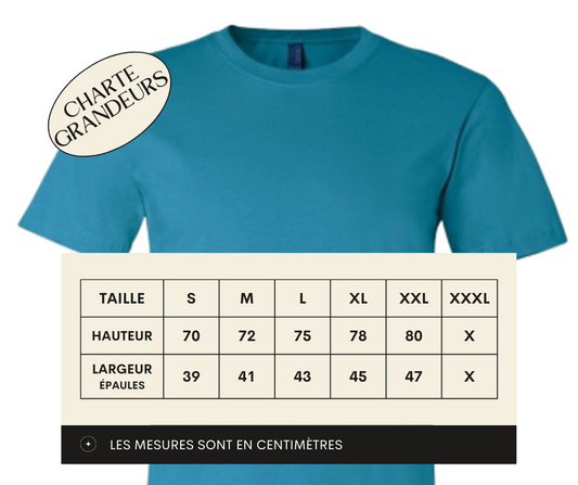 T-Shirt Turquoise - Marguerite