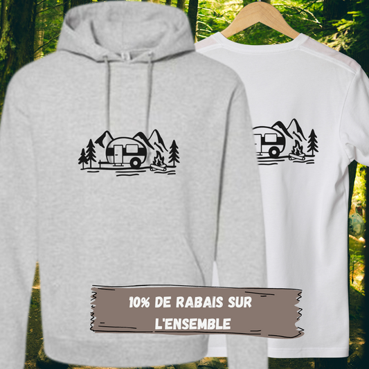 Duo Hoodie/T-Shirt Camping