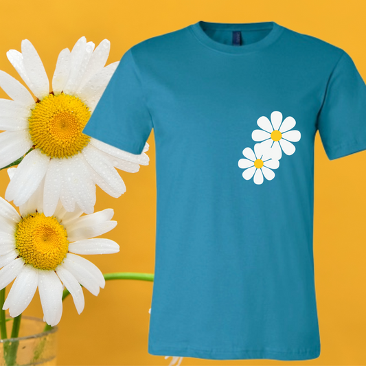 T-Shirt Turquoise - Marguerite