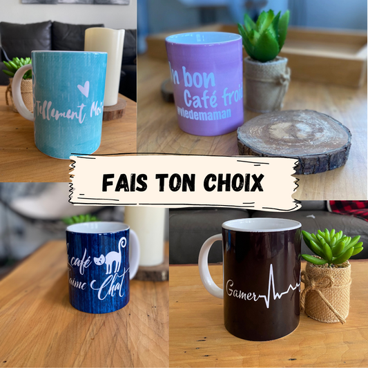 Deux tasses de ton choix