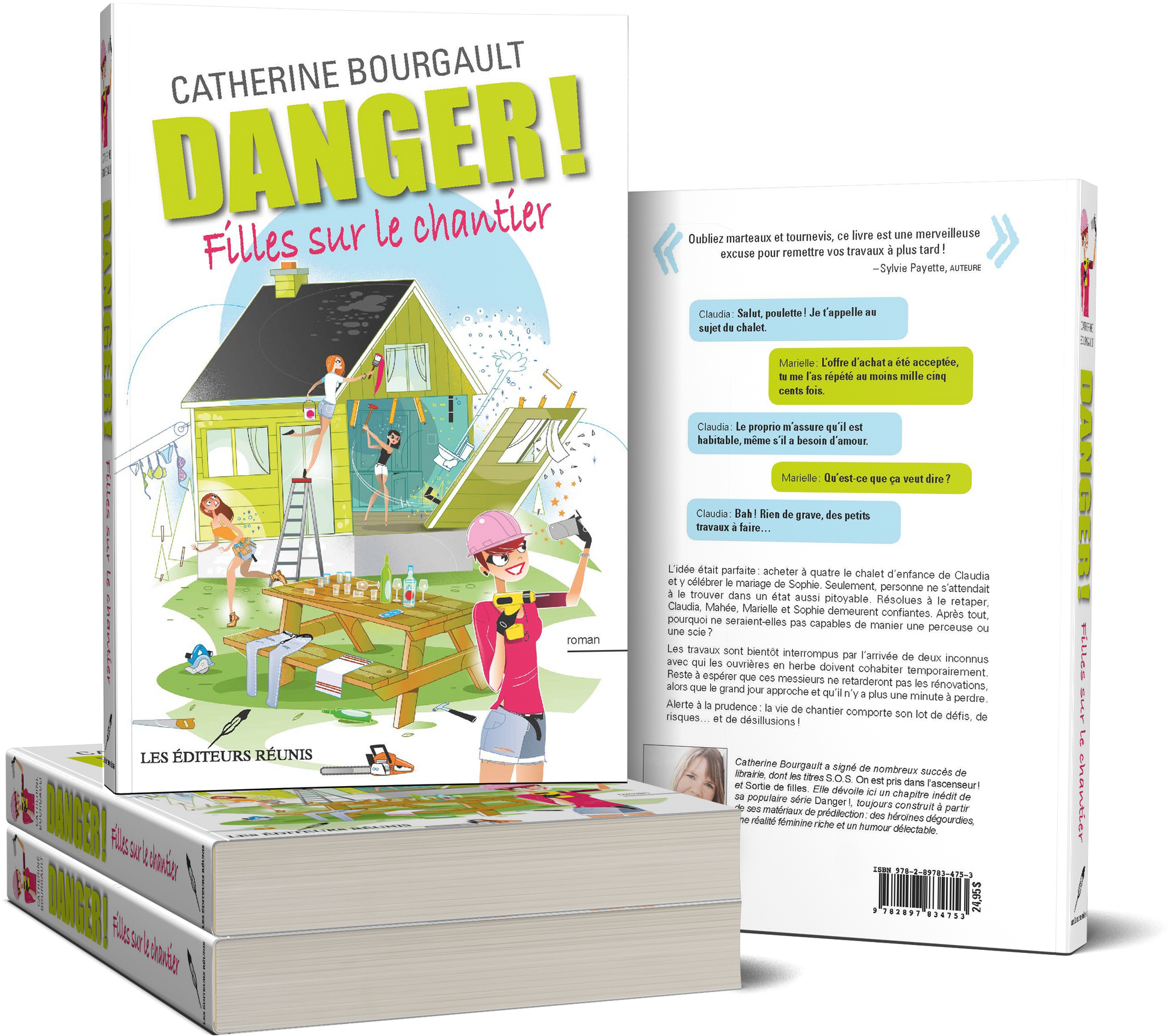 livre Danger filles sur le chantier de Catherine Bourgault